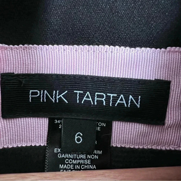 Pink Tartan Black and Multicolor Tweed Blazer - Picture 13 of 16